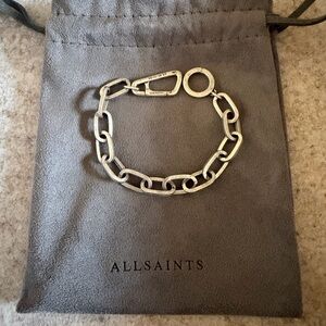 All Saints Silver Chain Bracelet